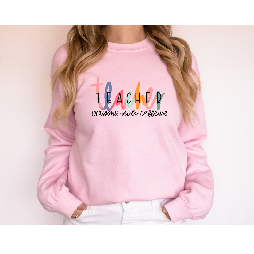 Pink Teacher Sweatshirt