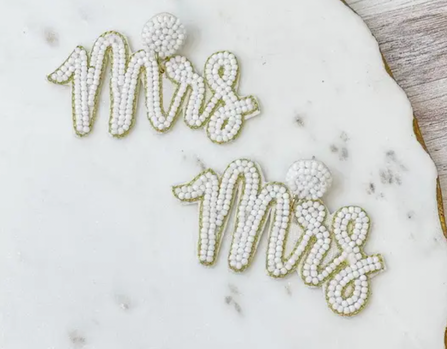 Mrs Beaded Earrings