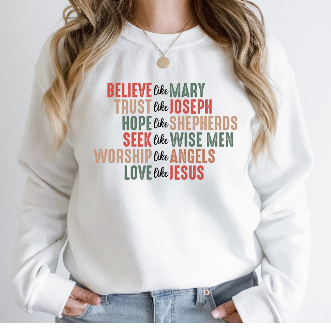 Love Like Jesus Christmas Sweatshirt